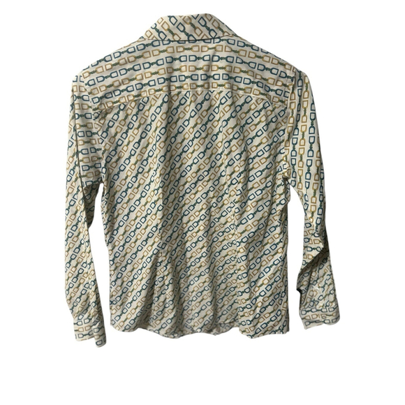 Talbots Size 10P Wrinkle Resistant Button Down Equestrian Blouse‎ - Picture 2 of 6